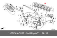 HONDA 76620-TP6-A01