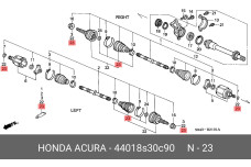 HONDA 44018-S30-C90