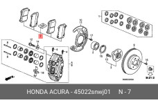 HONDA 45022-SNW-J01