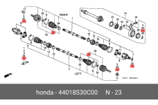 HONDA 44018-S30-C00