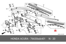 HONDA 76630-SDC-T01