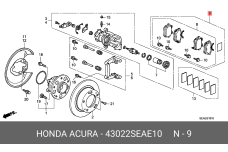 HONDA 43022-SEA-E10
