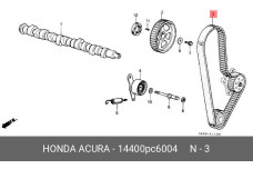 HONDA 14400-PC6-004