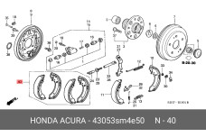 HONDA 43053-SM4-E50
