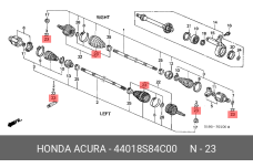 HONDA 44018-S84-C00