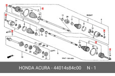 HONDA 44014-S84-C00
