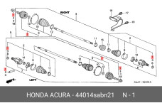 HONDA 44014-SAB-N21