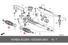 HONDA 53534-SFJ-W01
