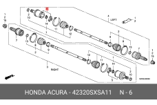HONDA 42320-SXS-A11