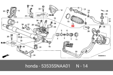 HONDA 53535-SNA-A01