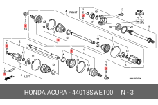HONDA 44018-SWE-T00