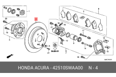 HONDA 42510-SWA-A00
