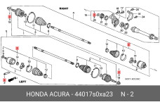 HONDA 44017-S0X-A23
