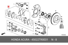 HONDA 45022-TR0-E01