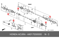 HONDA 44017-SS0-000