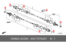 HONDA 42017-STK-A01