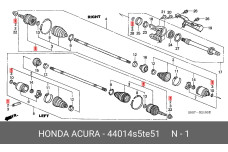 HONDA 44014-S5T-E51