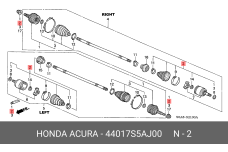 HONDA 44017-S5A-J00