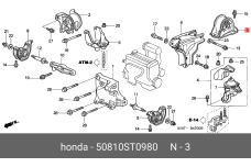HONDA 50810-ST0-980