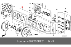 HONDA 45022-S6D-E51