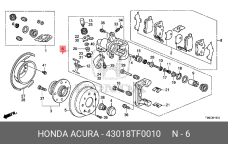 HONDA 43018-TF0-010