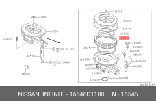 NISSAN 16546-D1100