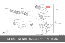 NISSAN 16546-BN701