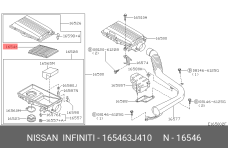 NISSAN 16546-3J410