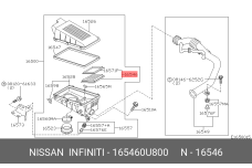 NISSAN 16546-0U800