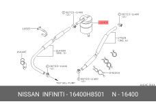 NISSAN 16400-H8501