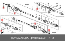 HONDA 44018-TA0-A00