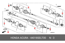 HONDA 44018-SEL-T00