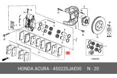 HONDA 45022-SJA-E00
