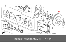 HONDA 45251-SMG-G11