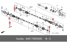 HONDA 44017-SR3-000