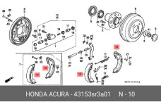 HONDA 43153-SR3-A01