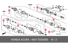 HONDA 44017-S5A-000