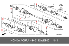 HONDA 44014-SWE-T00