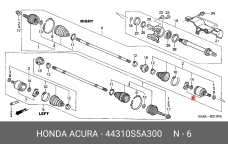 HONDA 44310-S5A-300