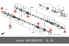 HONDA 44018-SR3-C03
