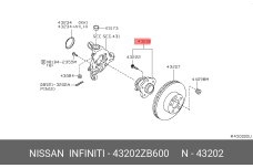 NISSAN 43202-ZB600