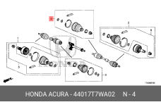 HONDA 44017-T7W-A02