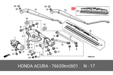 HONDA 76630-TM0-T01