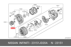 NISSAN 23151-JD20A