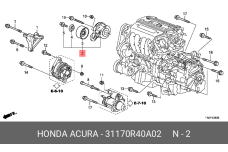 HONDA 31170-R40-A02