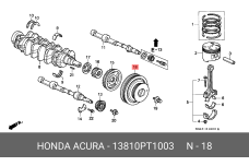 HONDA 13810-PT1-003