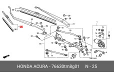 HONDA 76630-TM8-G01