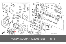 HONDA 42200-ST3-E51