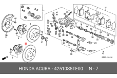 HONDA 42510-S5T-E00