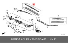 HONDA 76620-T0A-J01